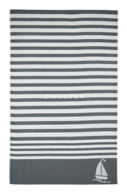 Ręcznik plażowy Zwoltex DELTA biało szary 100x160