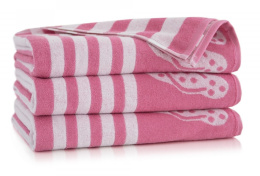 Ręcznik plażowy Zwoltex TINA róż biały 100x160