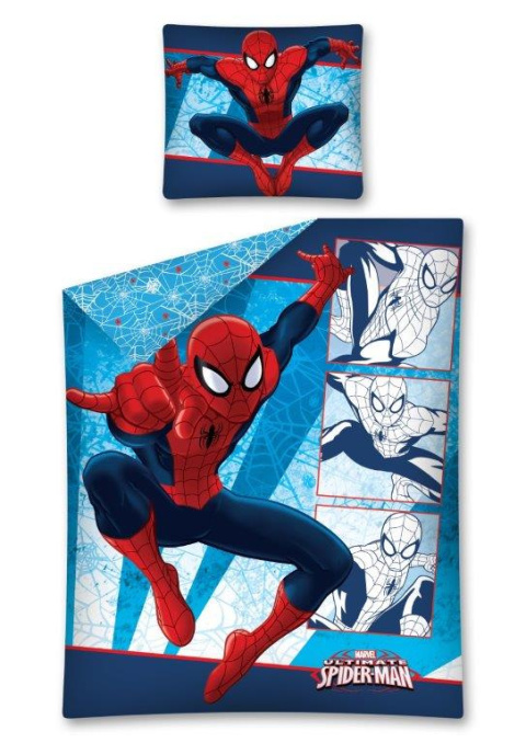 Komplet pościeli SPIDERMAN 140x200+70x90 bawełna 100%