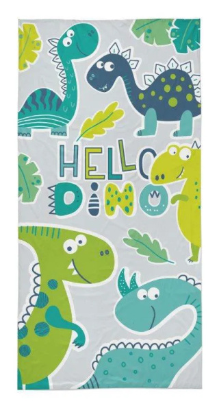 Ręcznik plażowy 70x140 HELLO DINO 100 % Bawełna