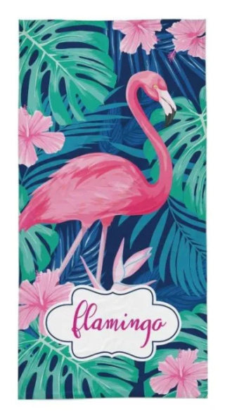 Ręcznik plażowy 70x140 FLAMINGO 100 % Bawełna