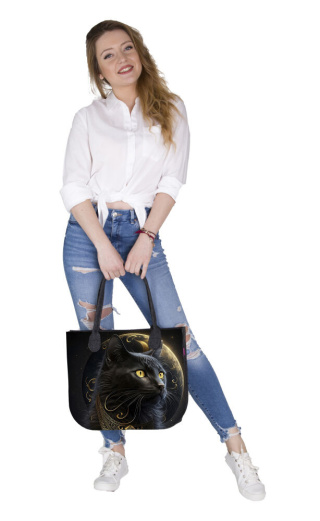 Torebka damska na ramię z kotem LADY XL DIUNA