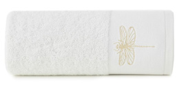 Ręcznik LORI1 biały złoty 50x90 Eurofirany