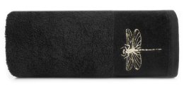 Ręcznik LORI1 czarny złoty 50x90 Eurofirany