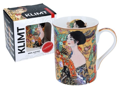 Kubek Classic New 360ml - G. Klimt, Kobieta z wachlarzem (CARMANI)