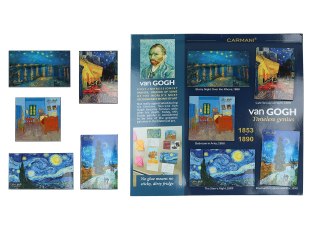 Komplet 5 magnesów - V. van Gogh (CARMANI)