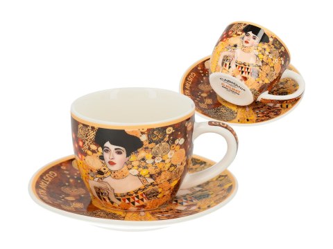 Filiżanka espresso ze spodkiem w pudełku Gustav Klimt, Adela (CARMANI)