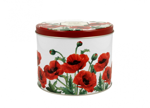 Kubek porcelana CLASSIC POPPIES 400ml z puszką kwiaty maki