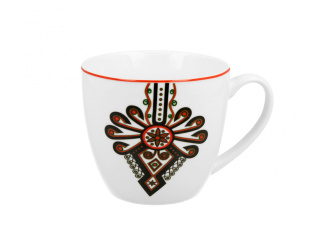 Kubek porcelana PARZENICA 460ml wzór etniczny