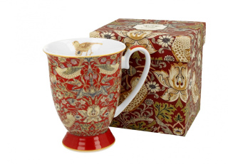 Kubek porcelana RED 300ml ptaki kwiaty