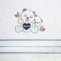 Ręcznik BABY1 biało niebieski 70x140 Eurofirany