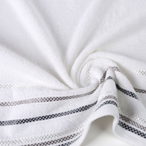 Ręcznik LIVIA3 biały 50x90 Eurofirany