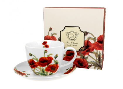 Filiżanka JUMBO CLASSIC POPPIES 470ml kwiaty maki