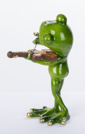Figurka Żaba Grająca na Skrzypcach 16,5x7x11cm