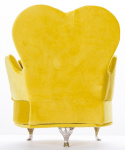 Szkatułka na biżuterię fotel żółty 18x15,5x13