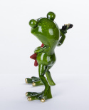 Figurka Żaba Grająca Na Gitarze Elektrycznej 15x13x8cm