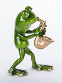 Figurka Żaba Grająca na Saksofonie 14,5x8x9cm