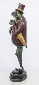 Figurka Żaba z Zegarkiem 46x15,5x14cm